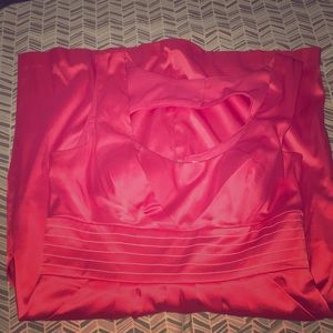 Coral/ hot pink mini formal dress